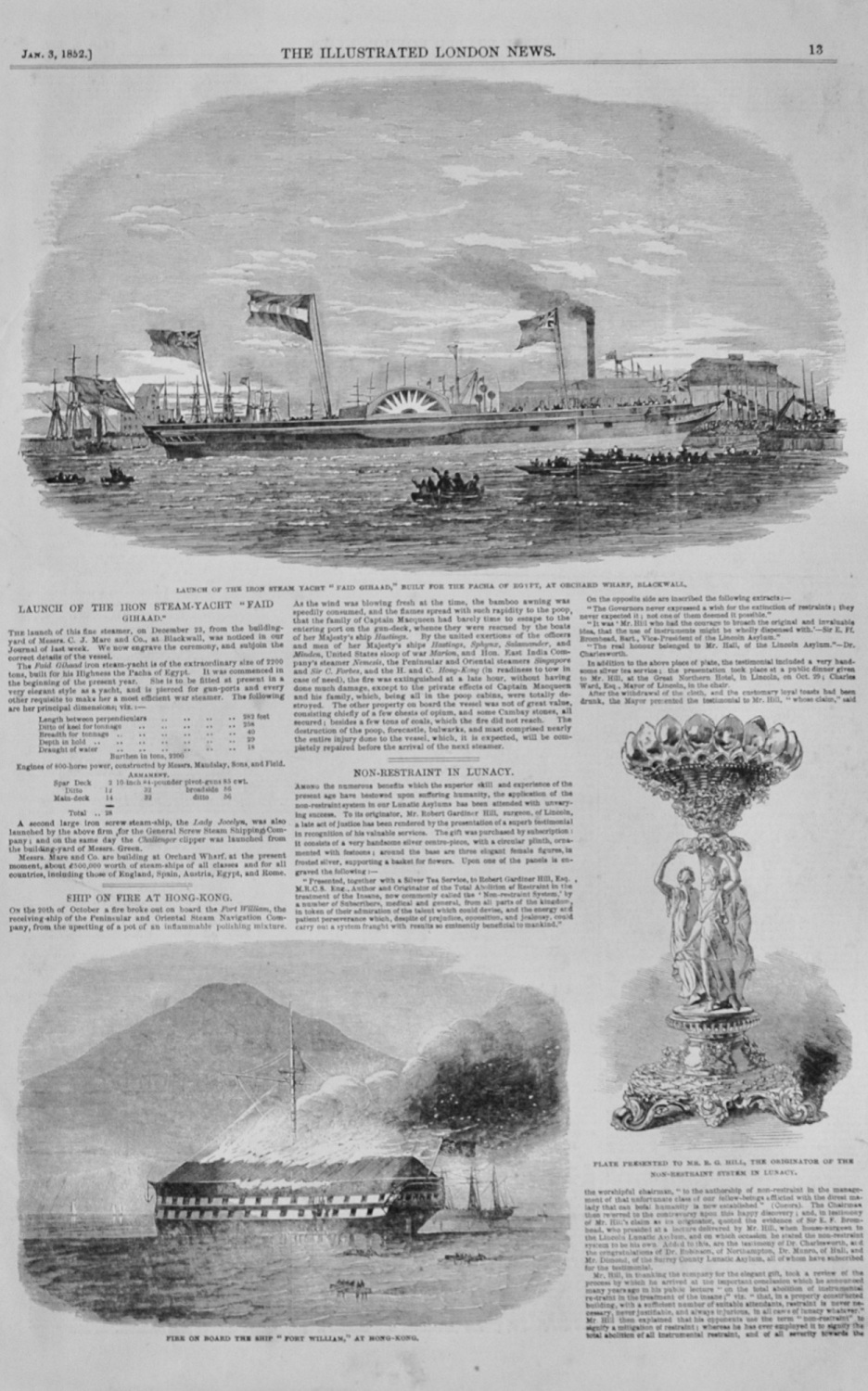 Launch of the Iron Steam Yacht 