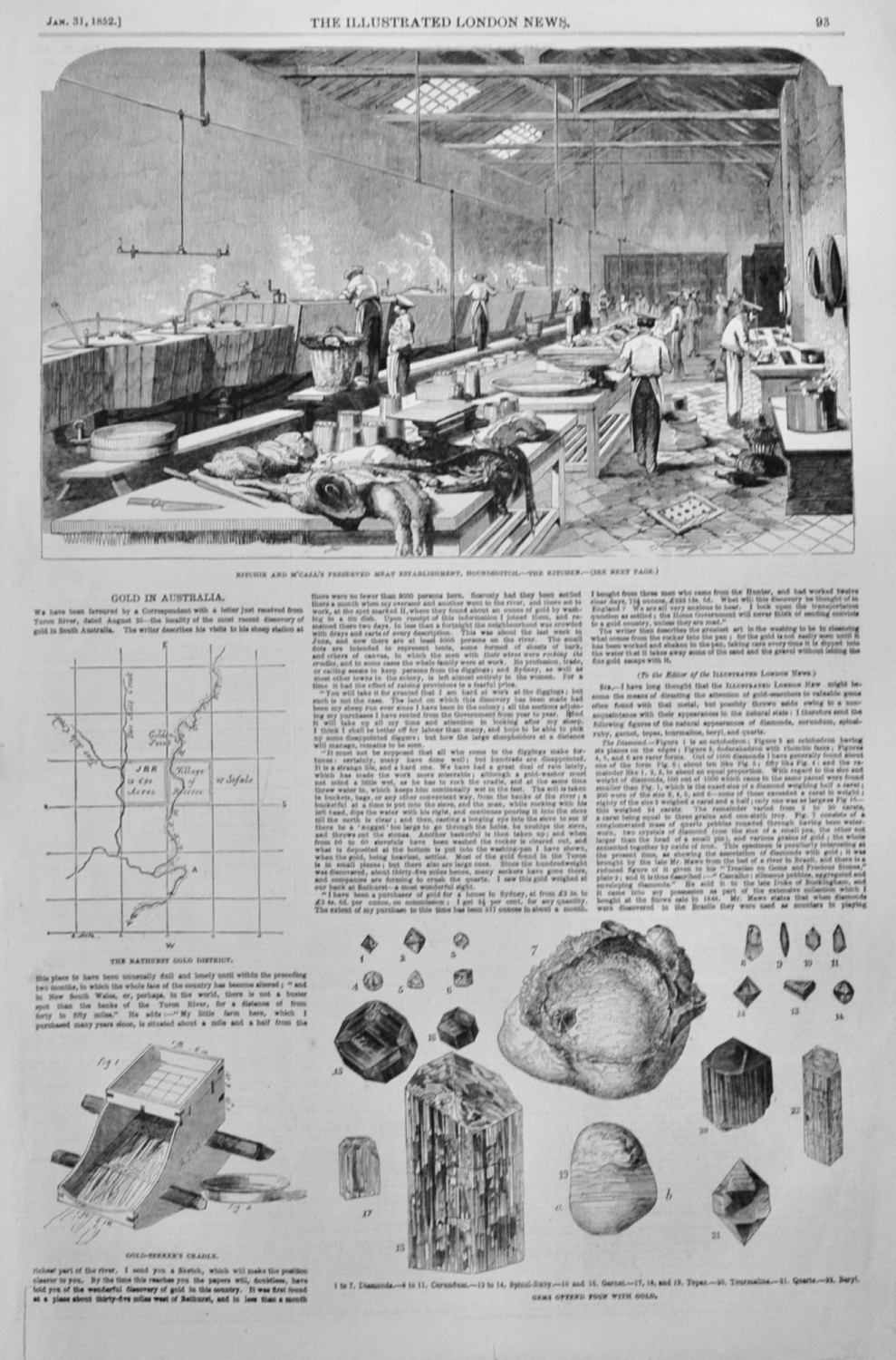 Gold In Australia - 1852