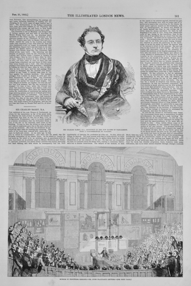 Sir Charles Barry, R.A. - 1852