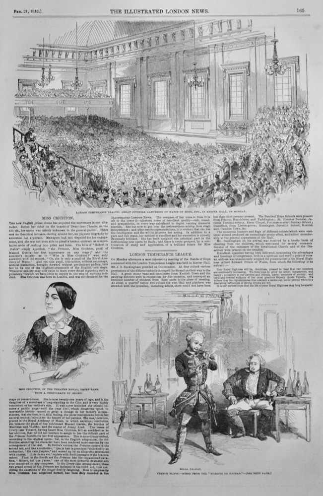 London Temperance League - 1852