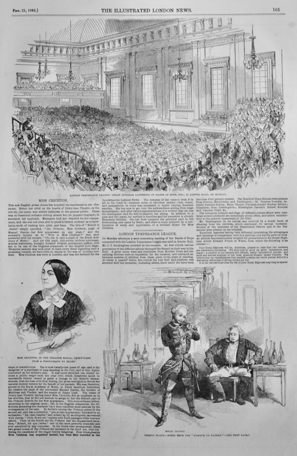 London Temperance League - 1852