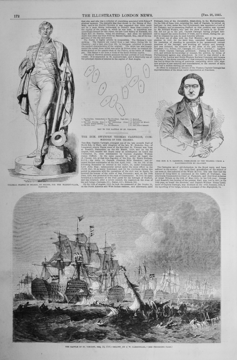 The Battle of St Vincent - 1852