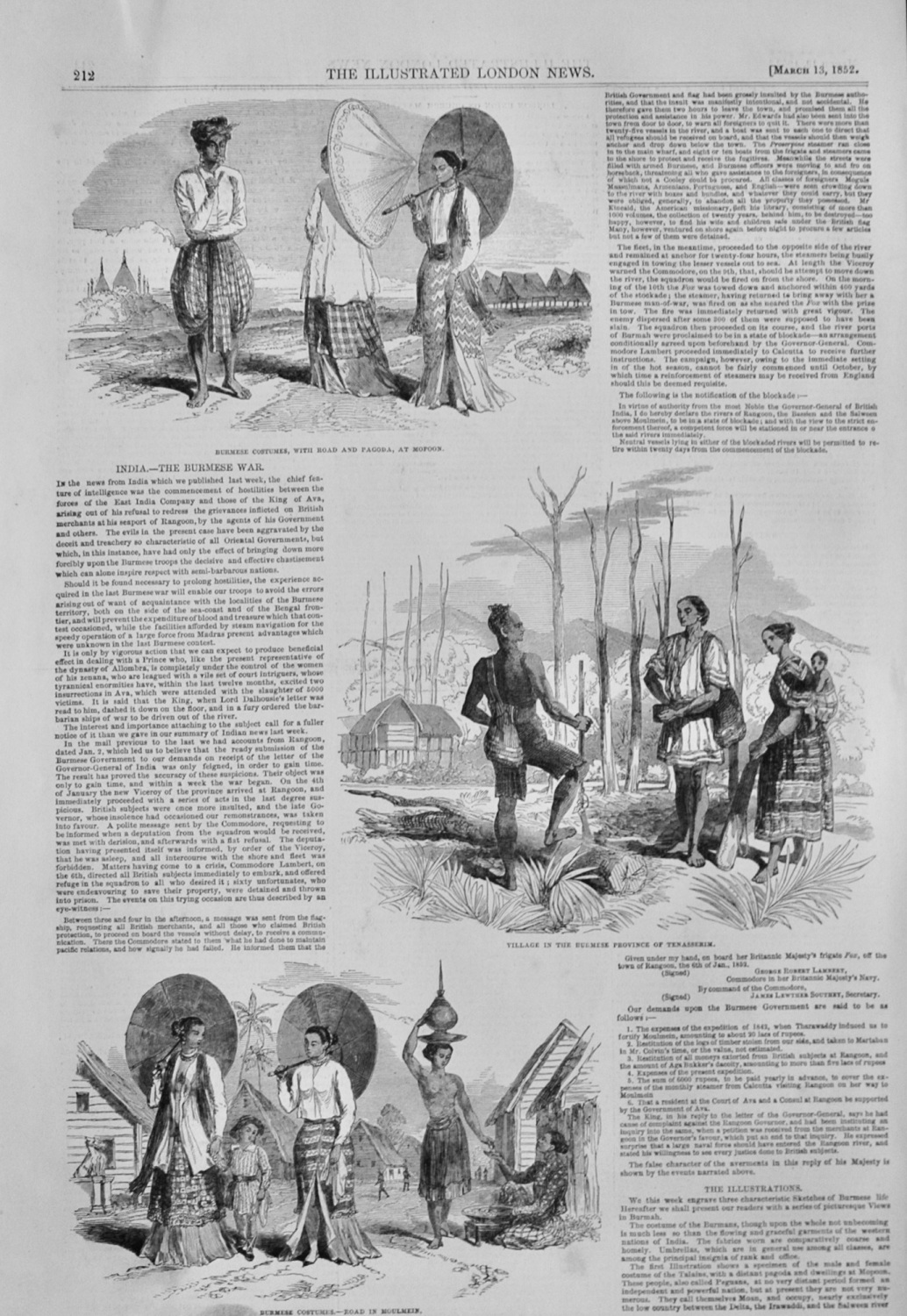 India - The Burmese War - 1852