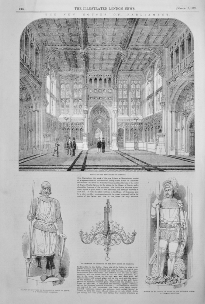 The New Houses of Parliament - 1852