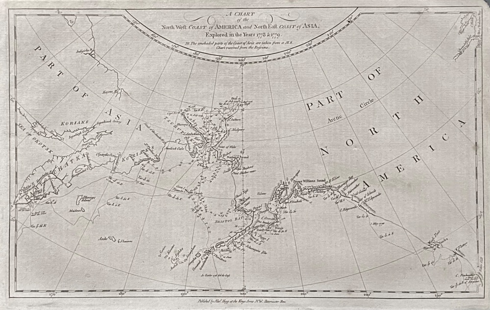 A Chart of the North West Coast of AMERICA and North East Coast of ASIA, Explored in the Years 1778 & 1779.