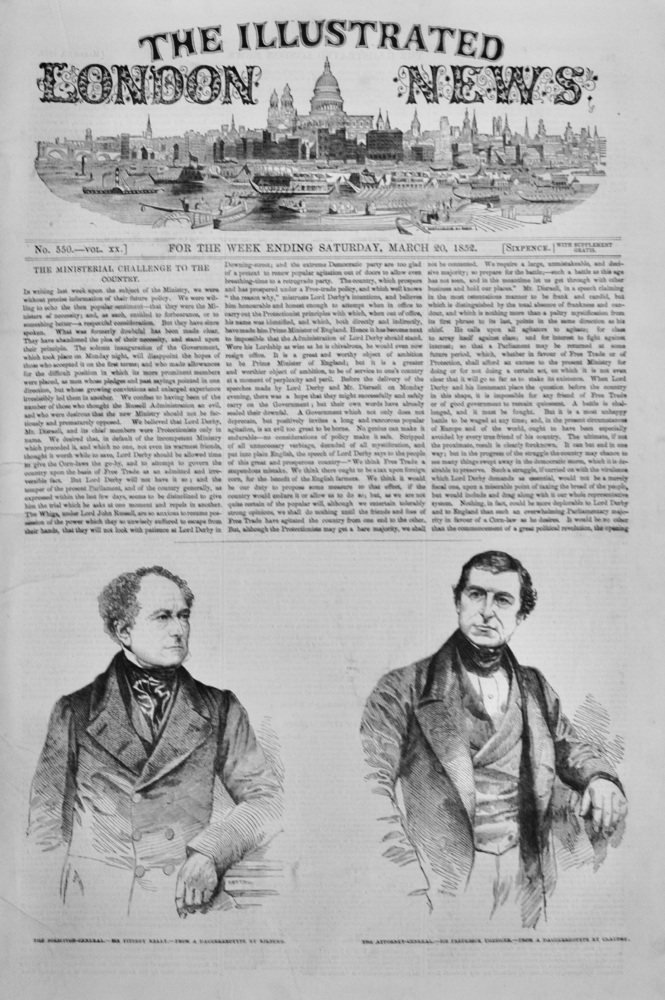 The Illustrated London News - March 20, 1852
