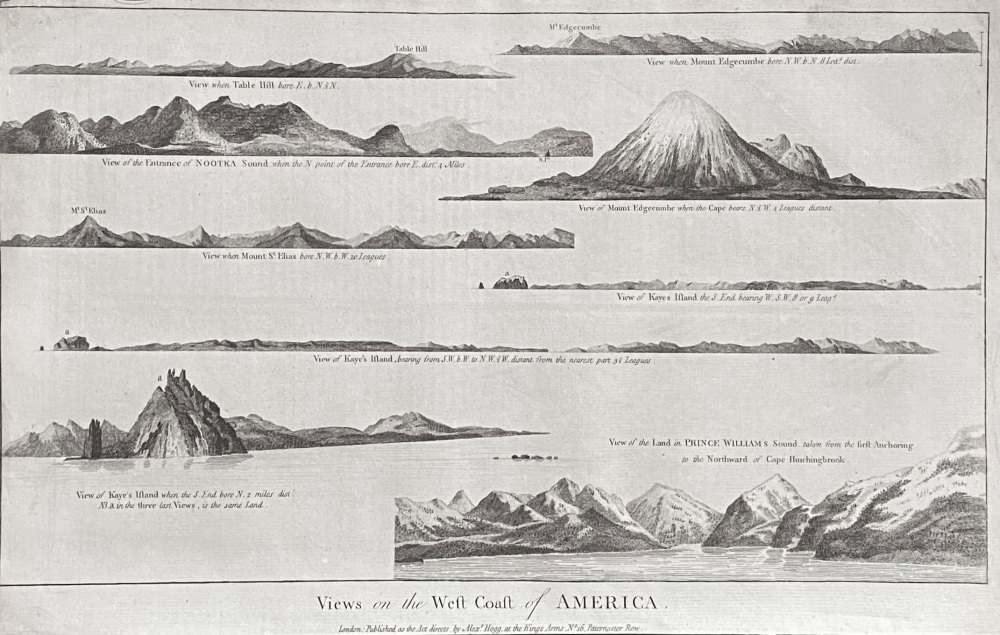 Views on the West Coast of AMERICA.  1784-86.