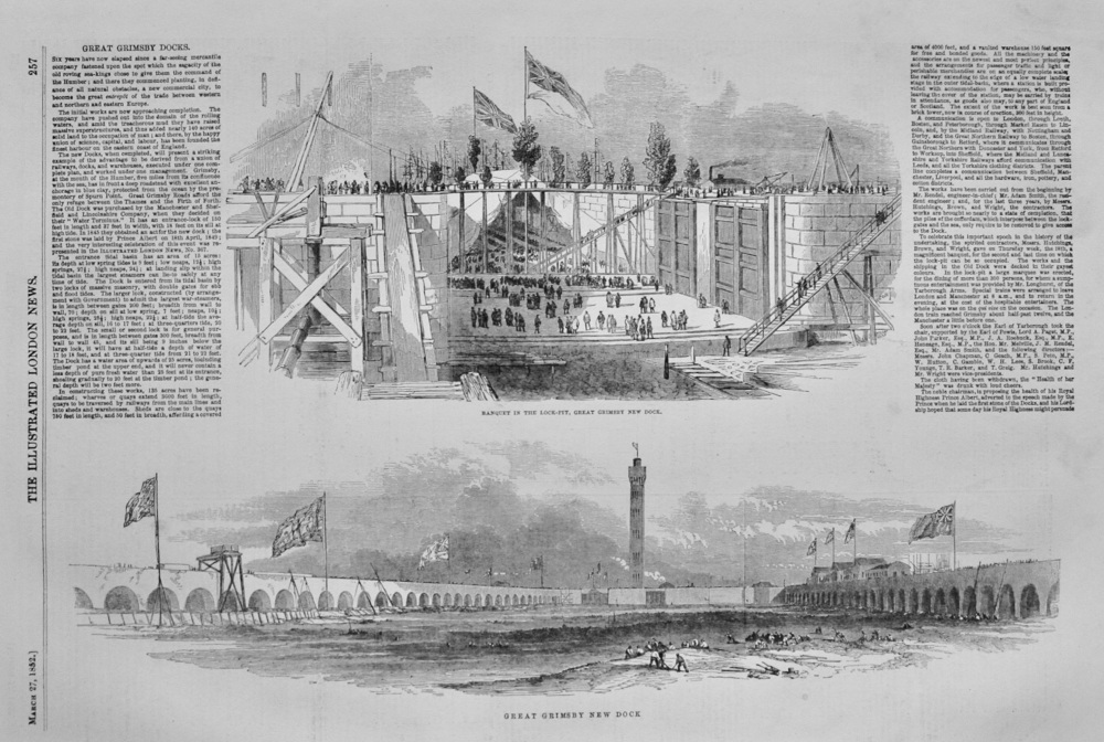 Great Grimsby Docks - 1852
