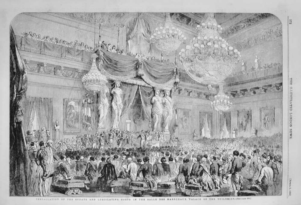 The Salle Des Marechaux, Palace of the Tuileries - 1852