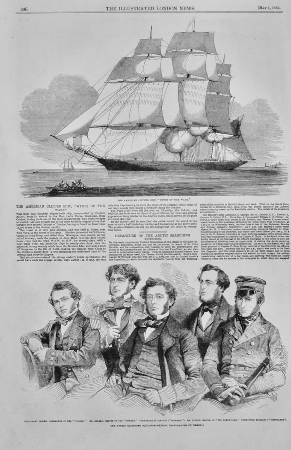 Departure of the Arctic Searching Expedition - 1852