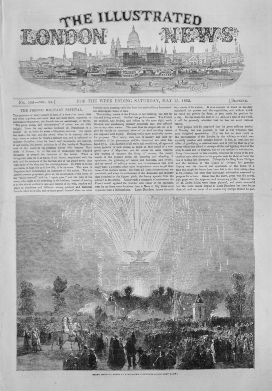 The Illustrated London News, May 15, 1852
