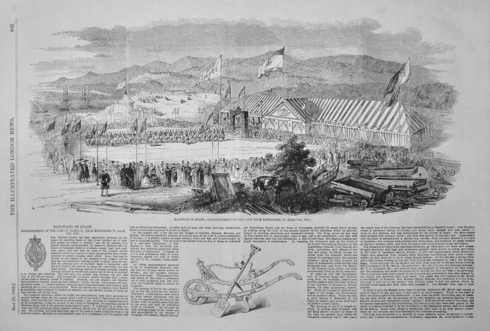 Railways in Spain - 1852