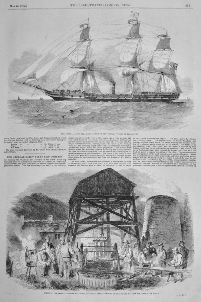 The General Screw Steam-Ship Company - 1852