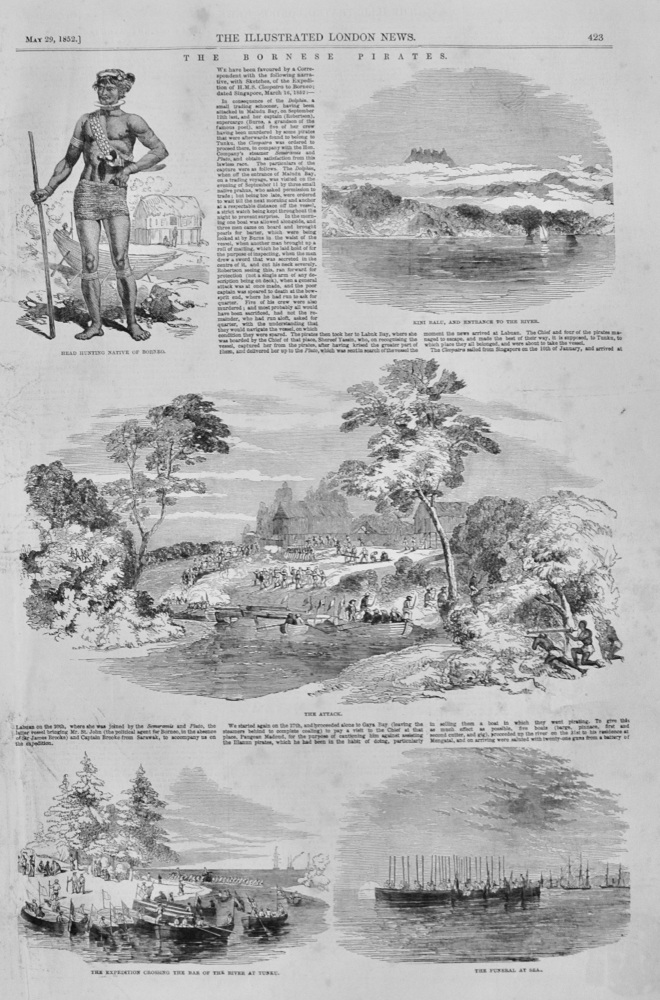 The Bornese Pirates - 1852