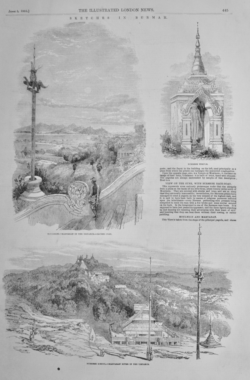 Sketches in Burma - 1852