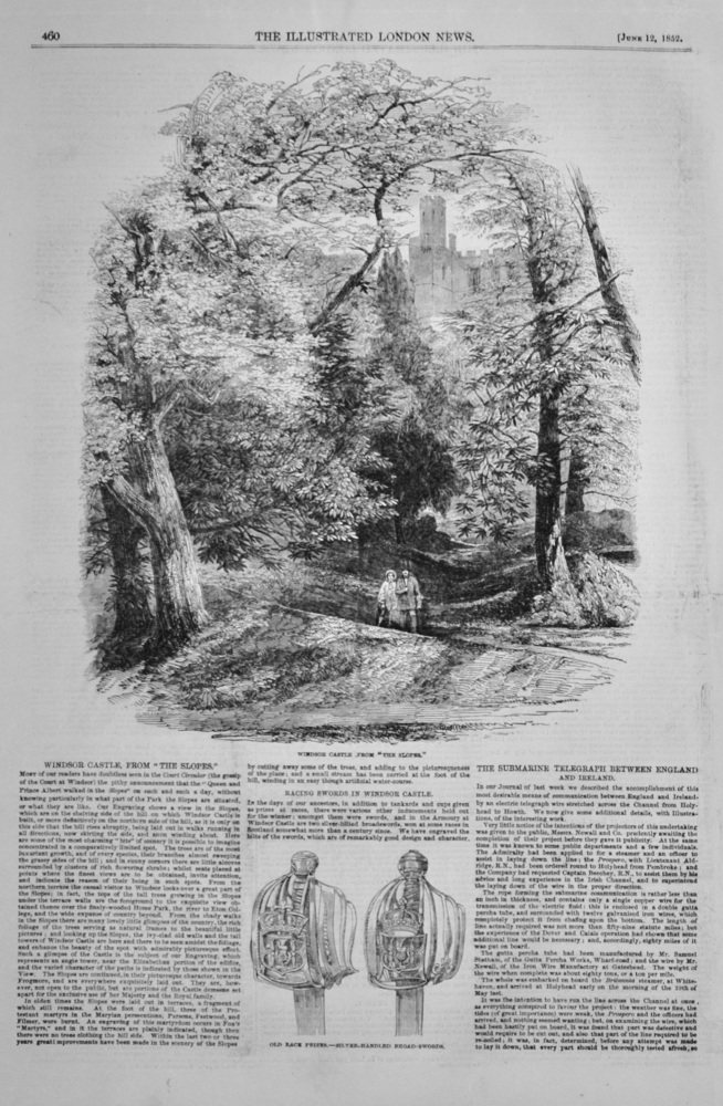 The Submarine Telegraph between England and Ireland - 1852