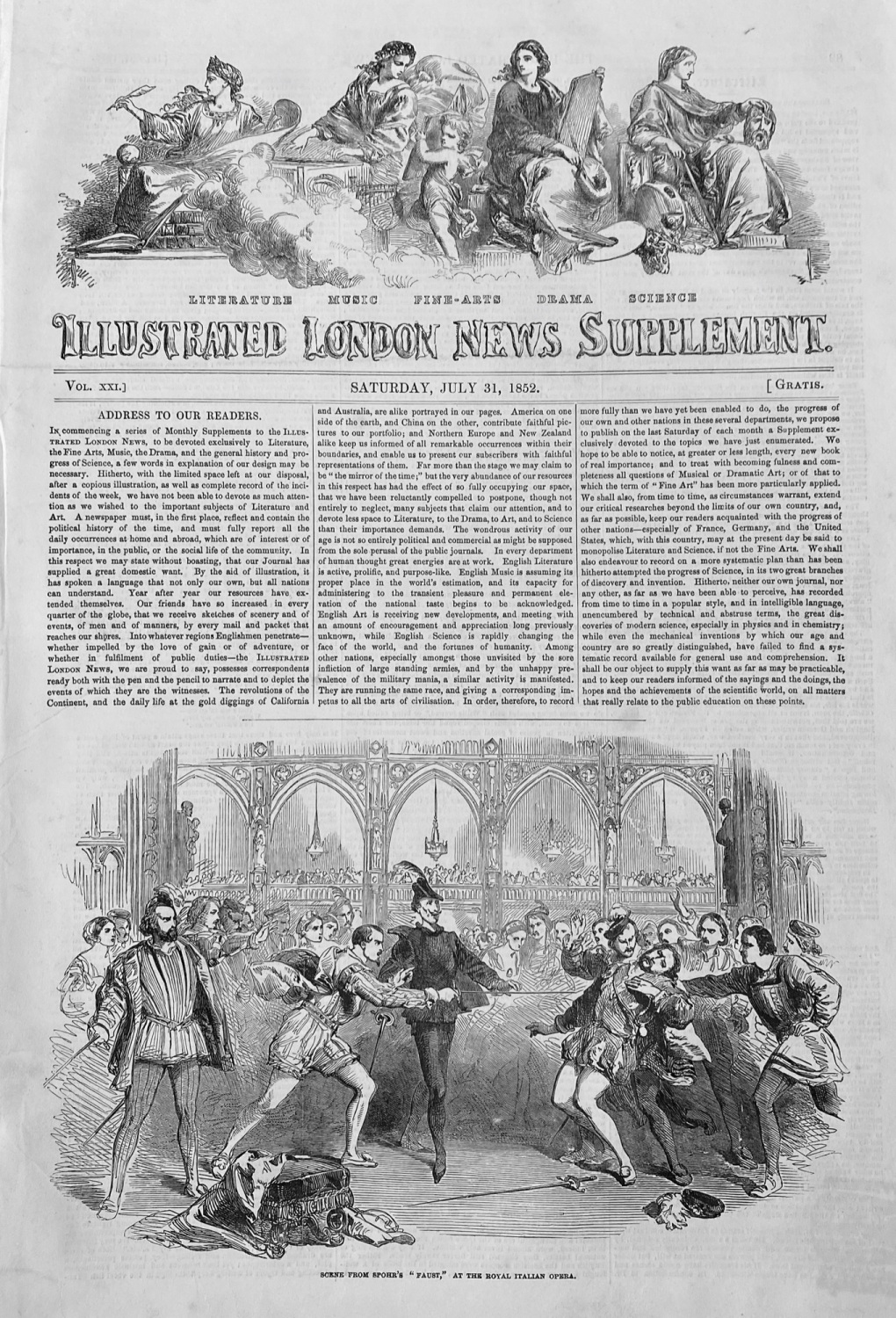 The Illustrated London News (Supplement) - July 31, 1852