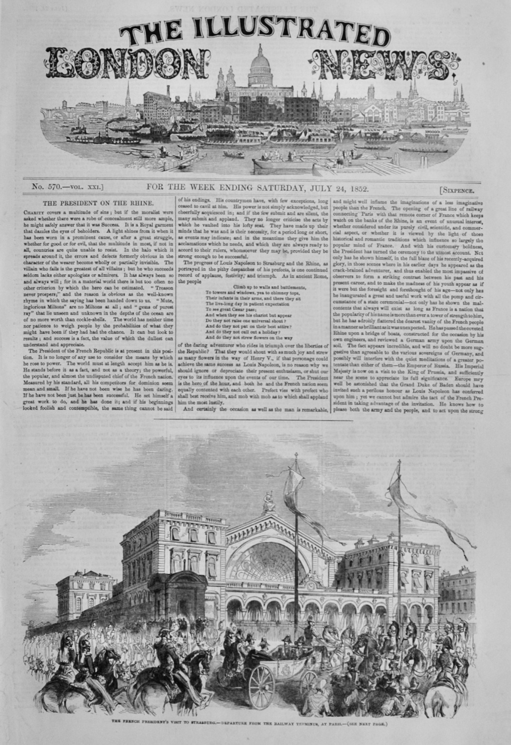 The Illustrated London News - July 24, 1852