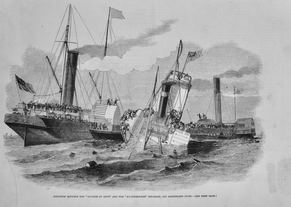 Loss of the "Duchess of Kent" Steamer - 1852
