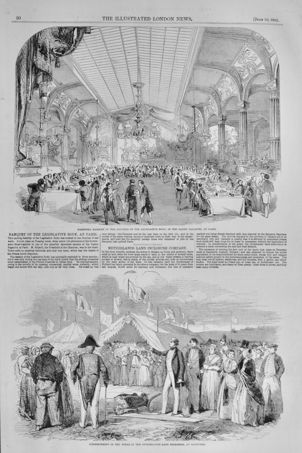Netherlands Land Inclosure Company - 1852