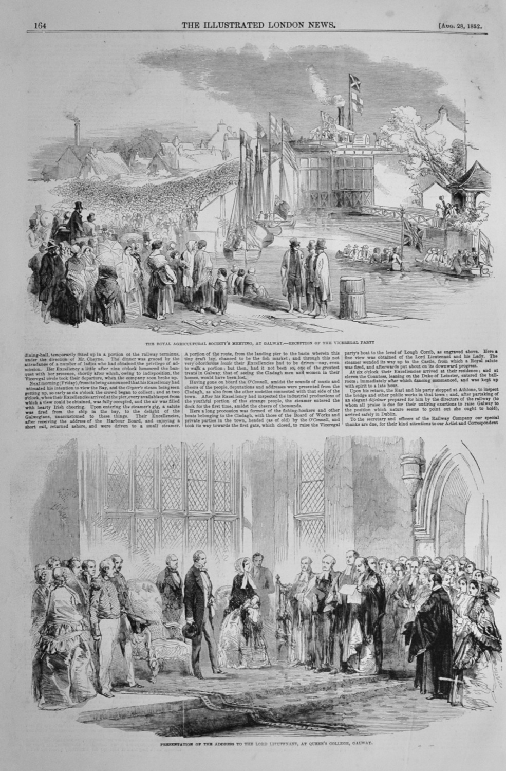 Meeting of the Royal Agricultural Society at Galway - 1852