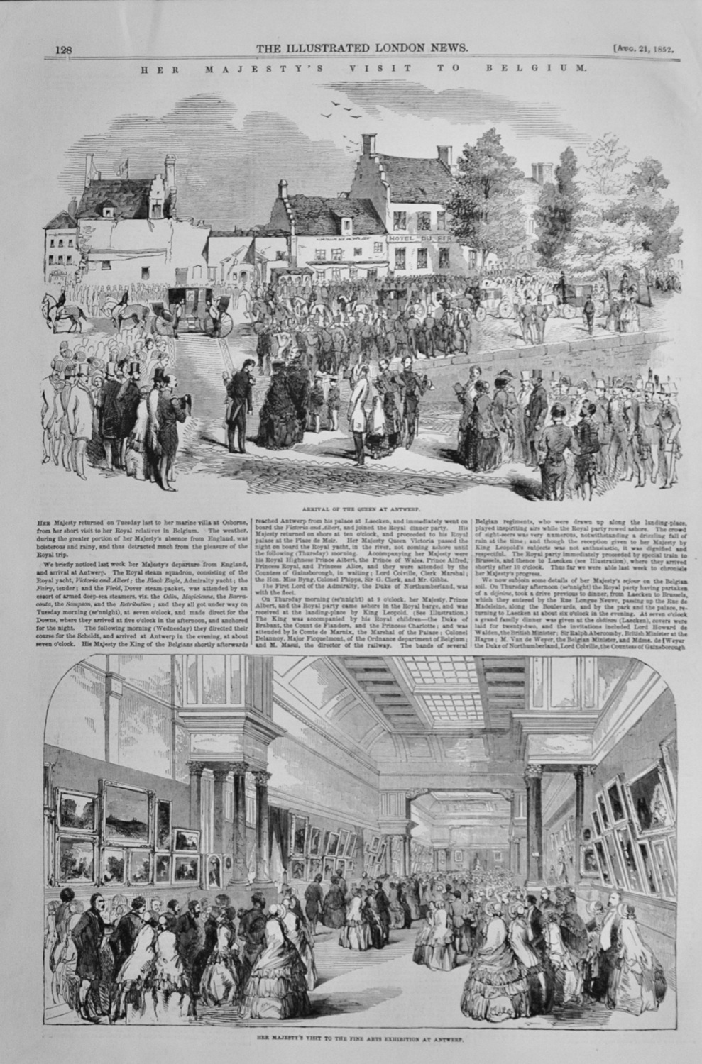 Her Majesty's Visit to Belgium - 1852