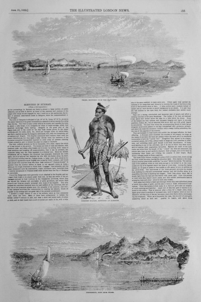 Sketches in Burmah - 1852