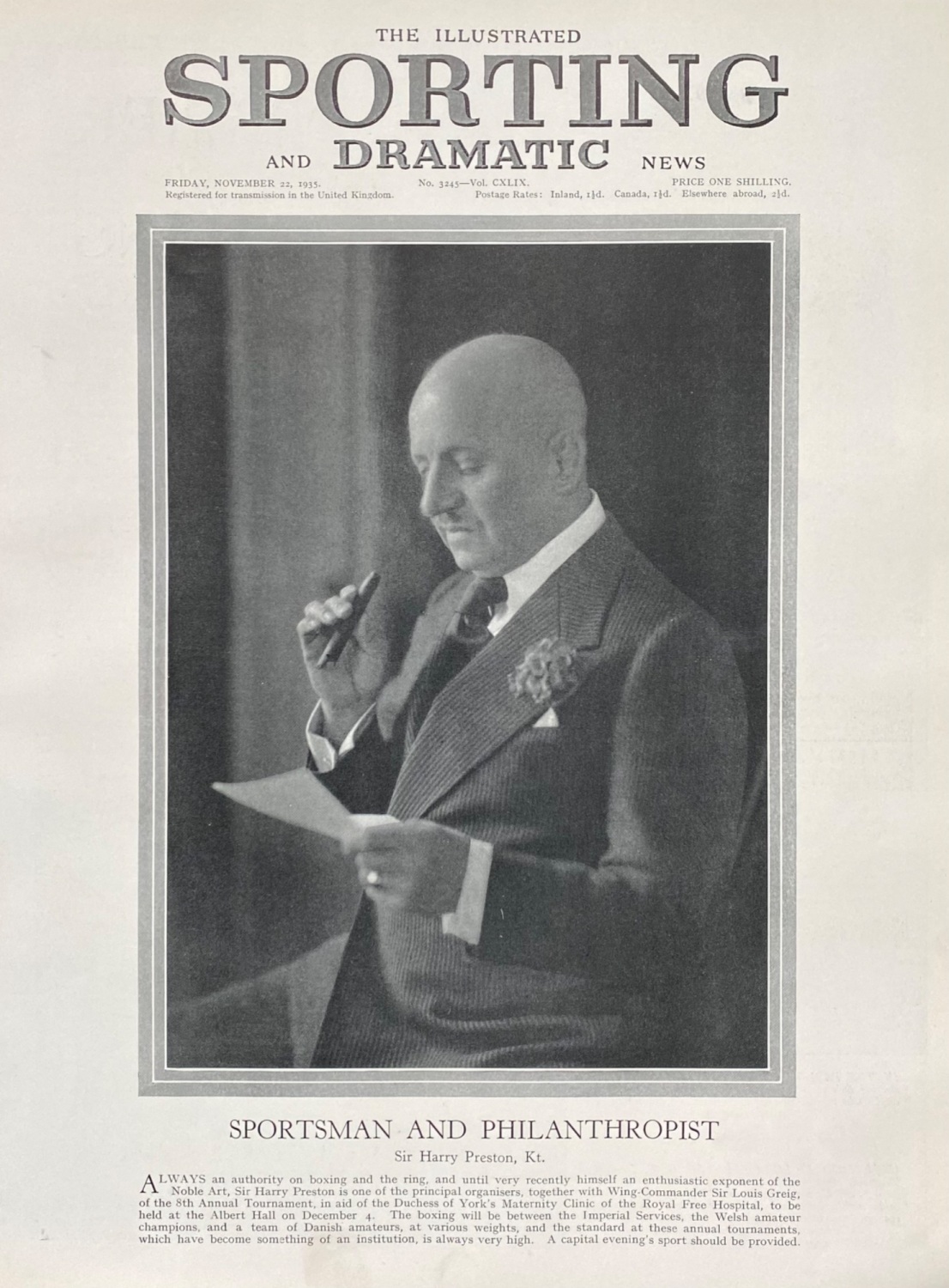 The Illustrated Sporting and Dramatic News, November 22, 1935