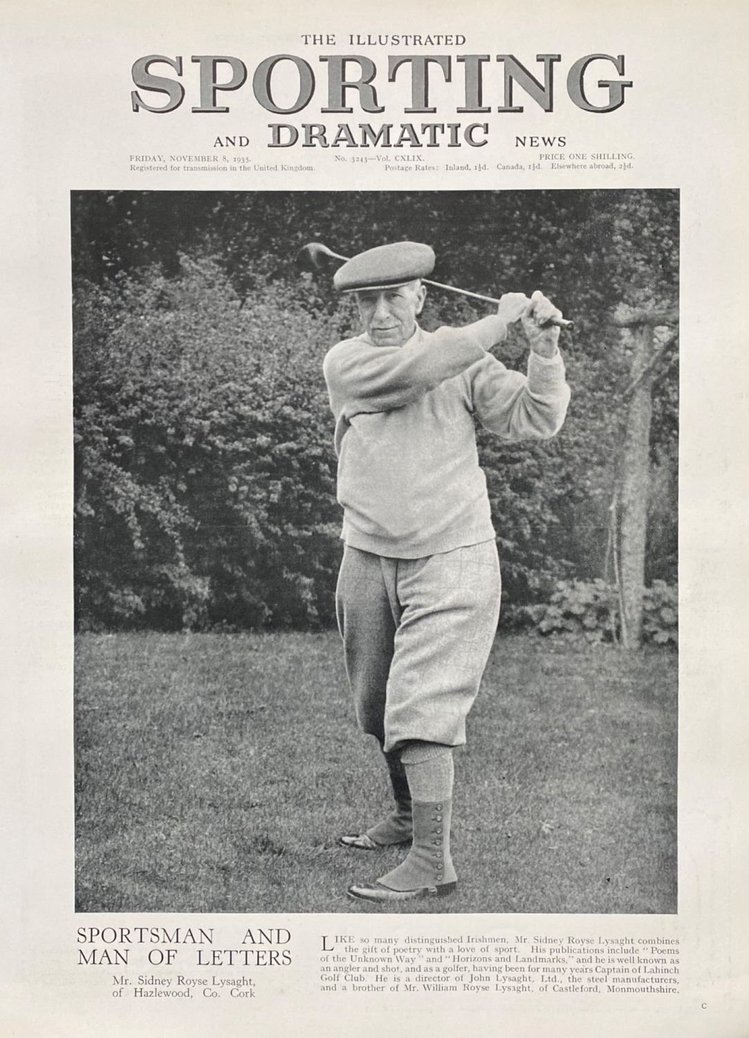 The Illustrated Sporting and Dramatic News - November 8, 1935