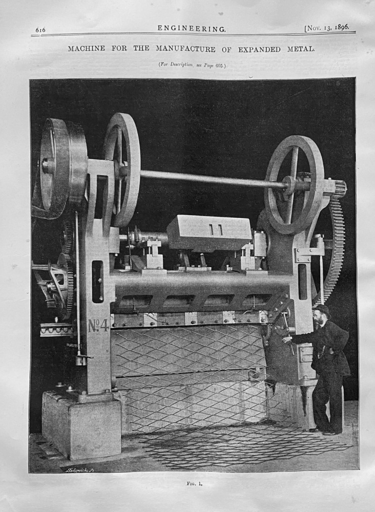 The Manufacture of Expanded Metal.  1896.