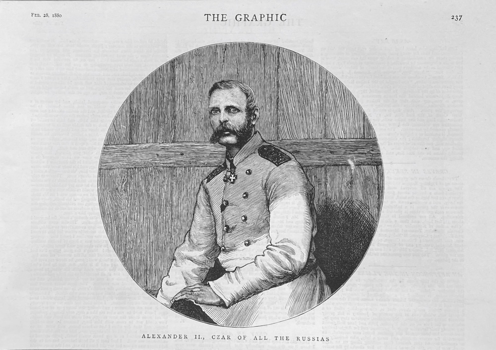 Alexander II, Czar of all the Russians - 1880