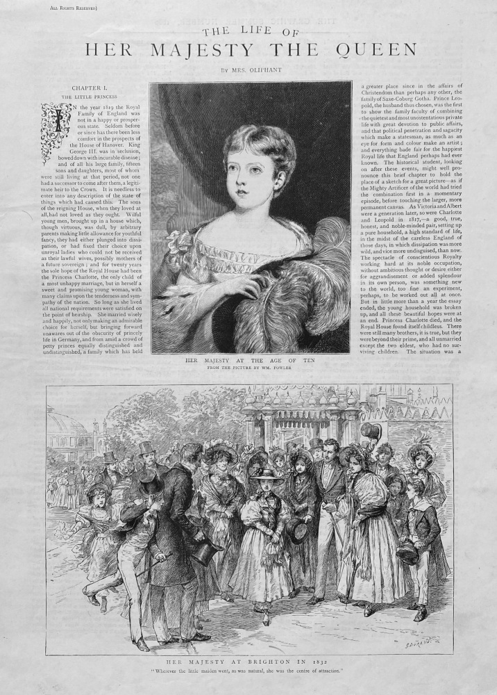 The life of Her Majesty the Queen by Mrs Oliphant - 1880