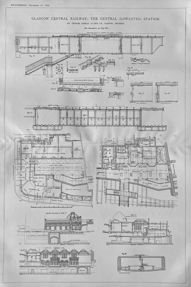 Glasgow Central Railway.  1896.