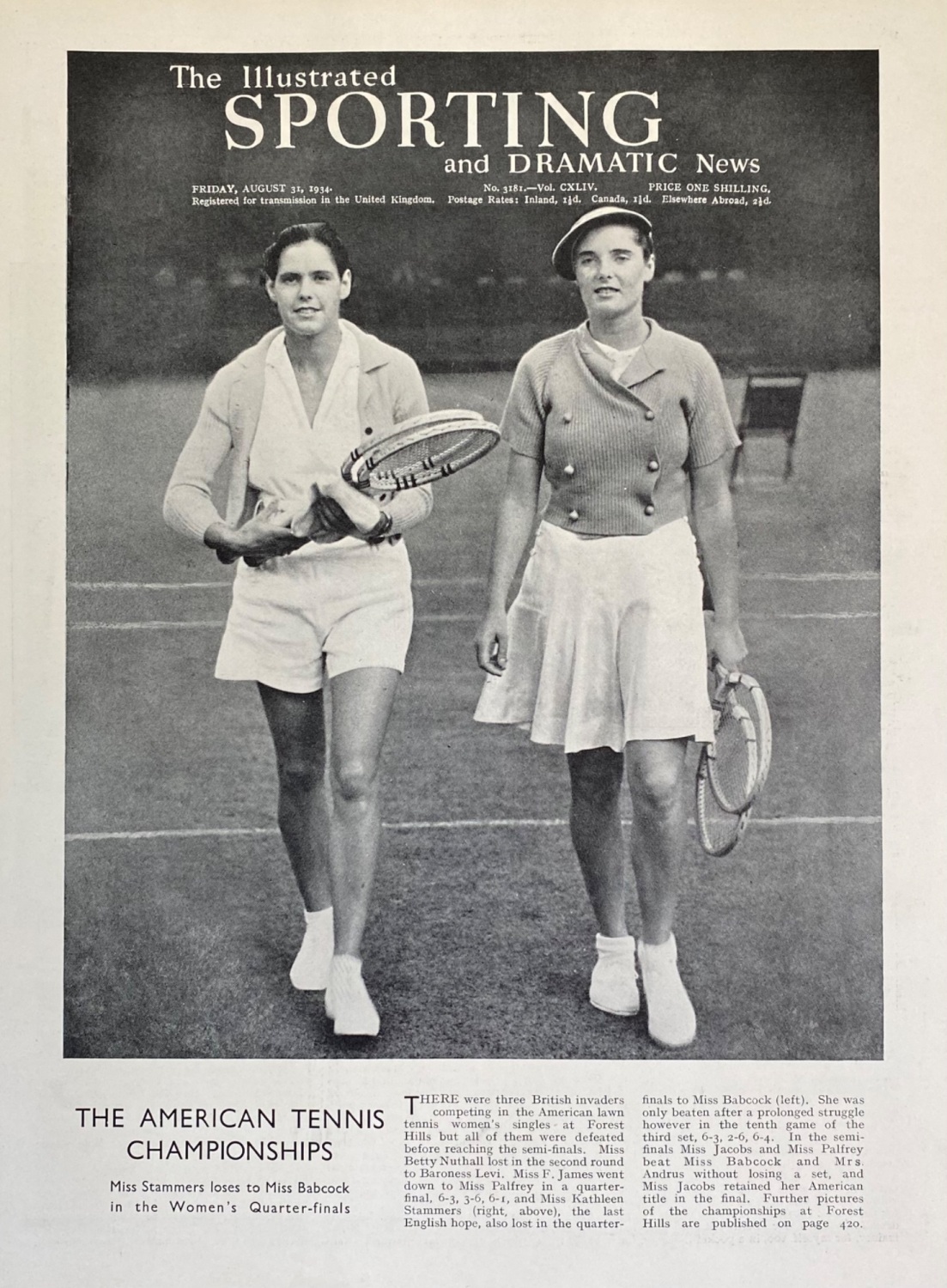 The Illustrated Sporting and Dramatic News - August 31, 1934