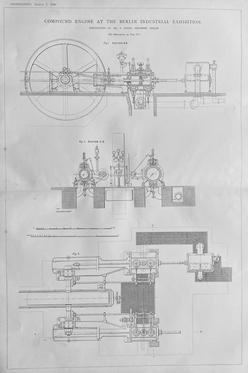 Compound Engine at the Berlin Industrial Exhibition.  1896.