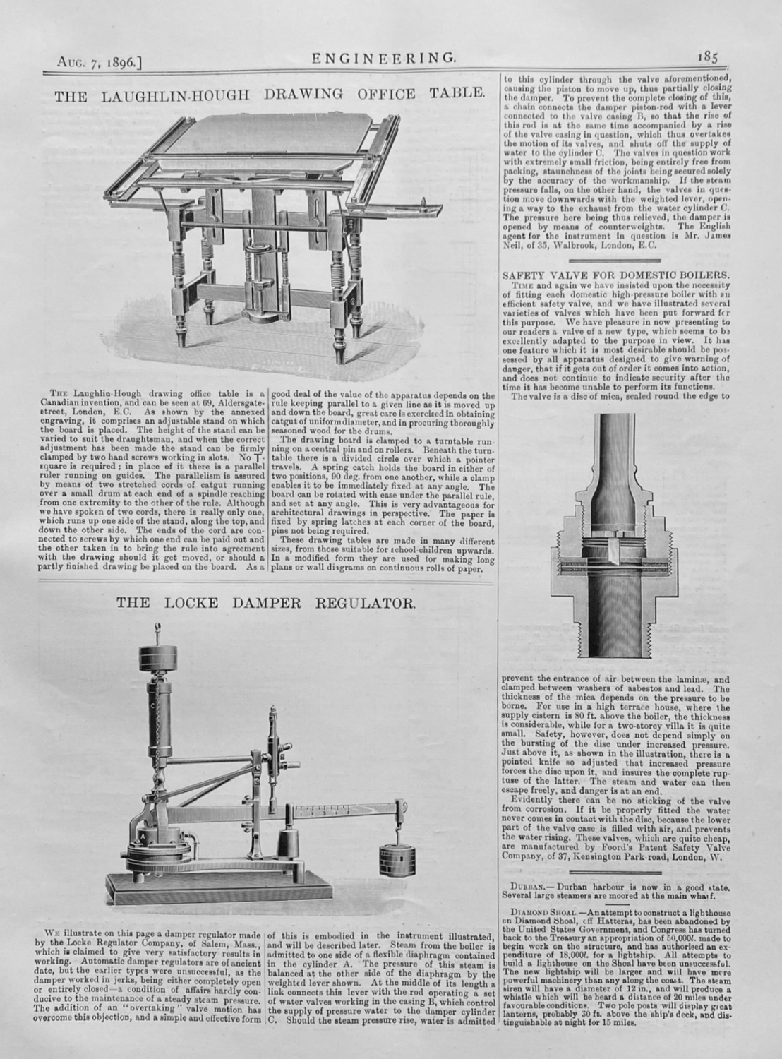 The Laughlin-Hough  Drawing  Office  Table.  1896.