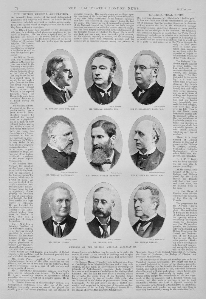 The British Medical Association - 1895