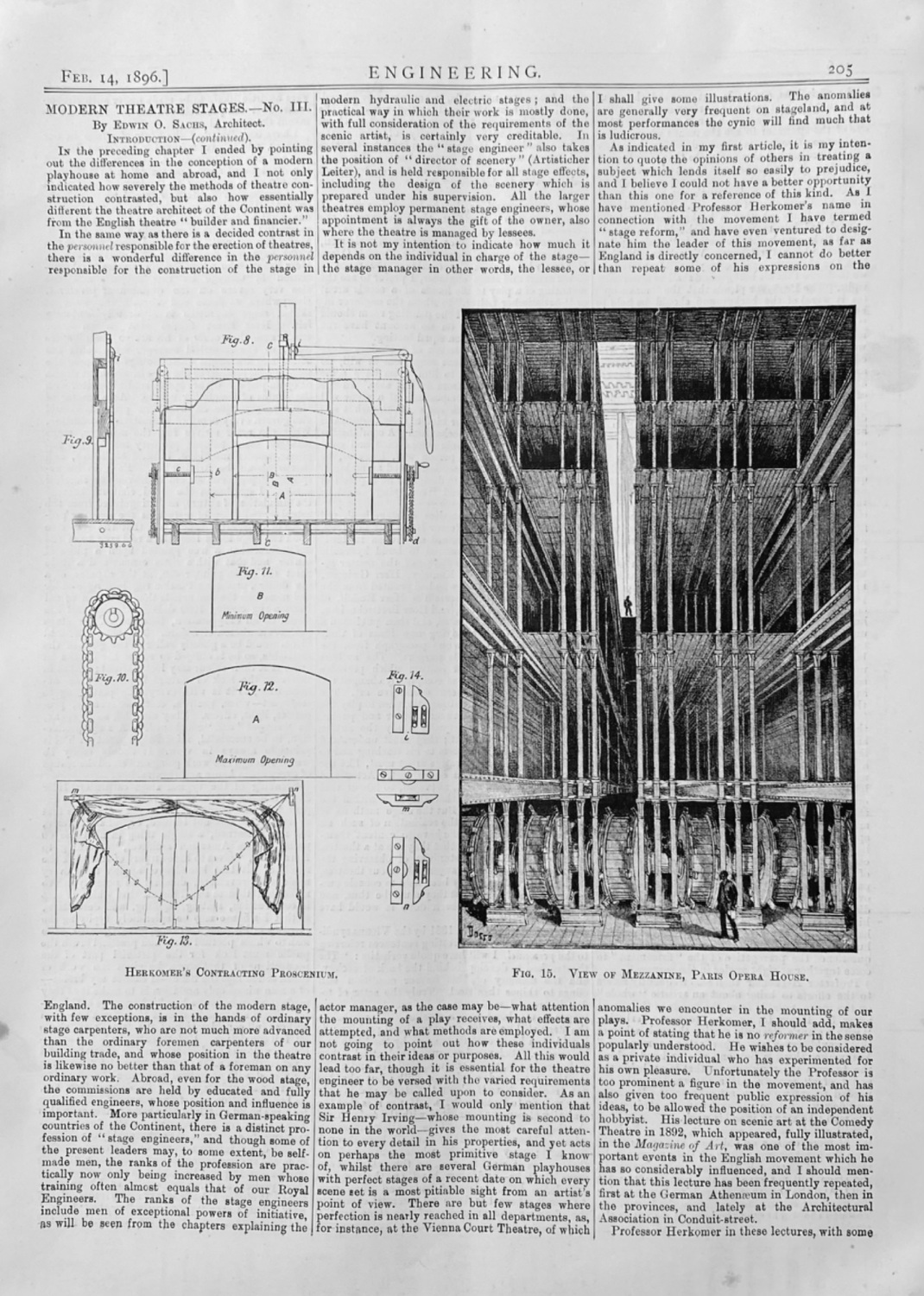Modern Theatre Stages.-  No. III.  Introduction (Continued).  1896.