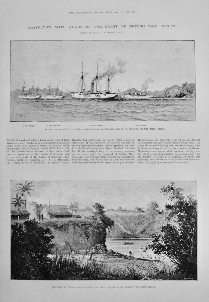 Hostilities with Arabs on the Coast of British East Africa - 1895