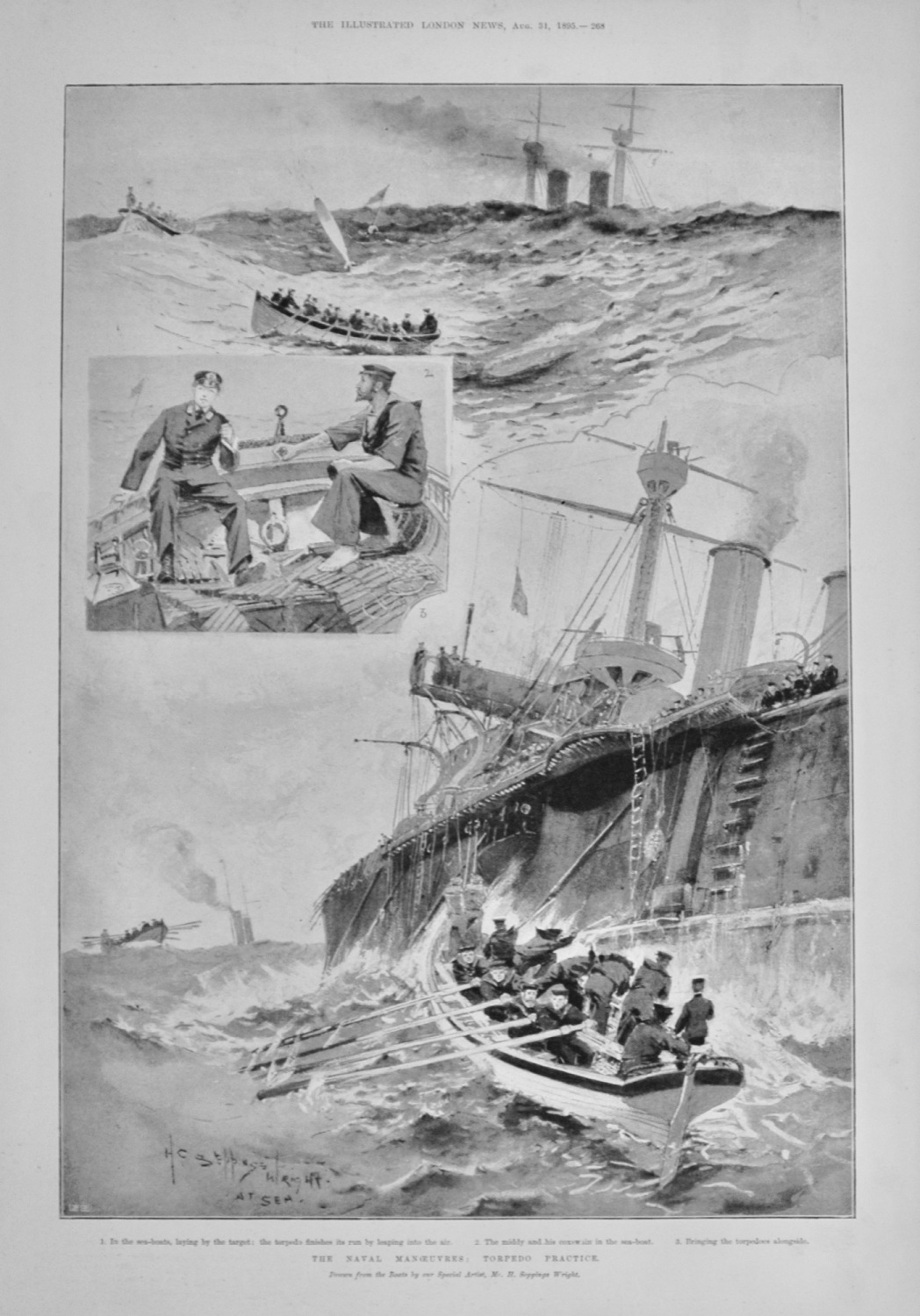 The Naval Manoeuvres: Torpedo Practice - 1895