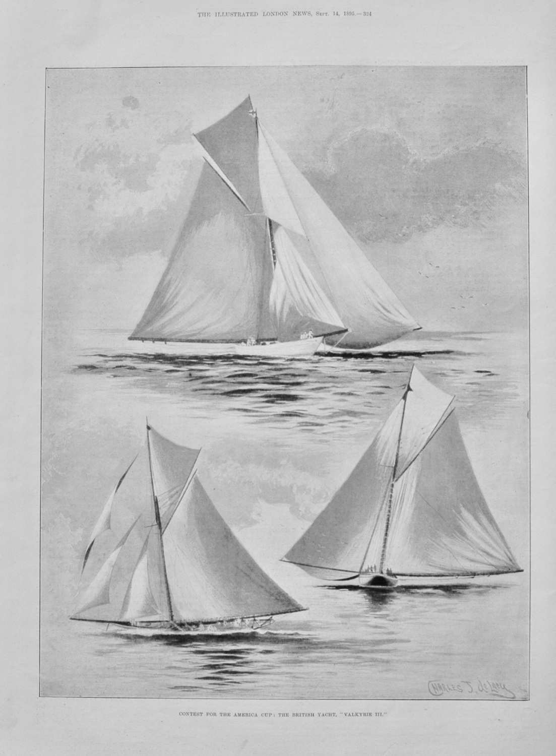 Contest for the America Cup - 1895
