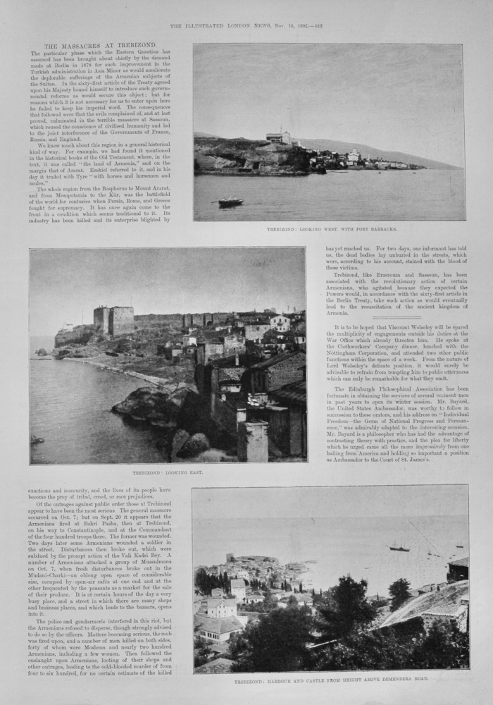 The Massacres at Trebizond - 1895