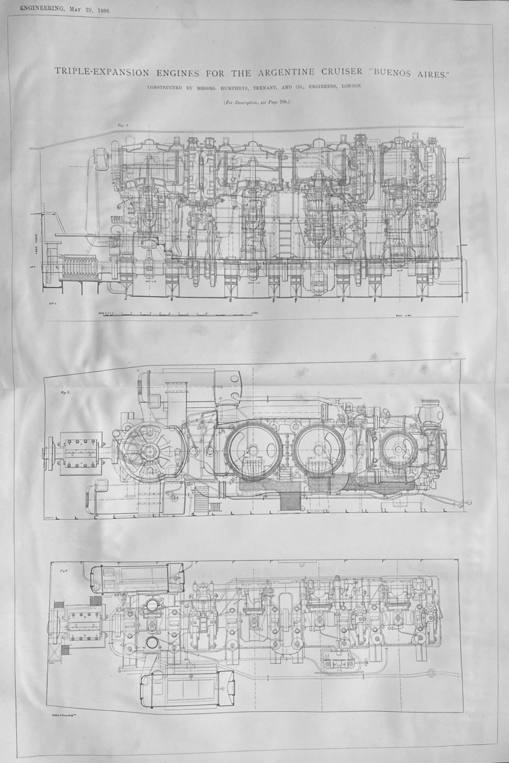 Triple-Expansion Engines for the Argentine Cruiser - 'Buenos Aires.