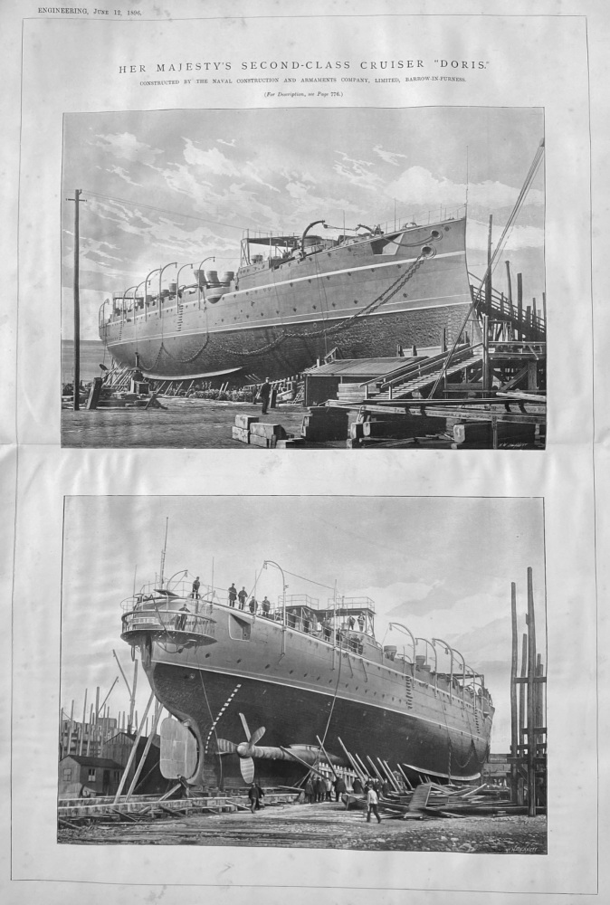 Her Majesty's Second-Class Cruiser  "Doris."