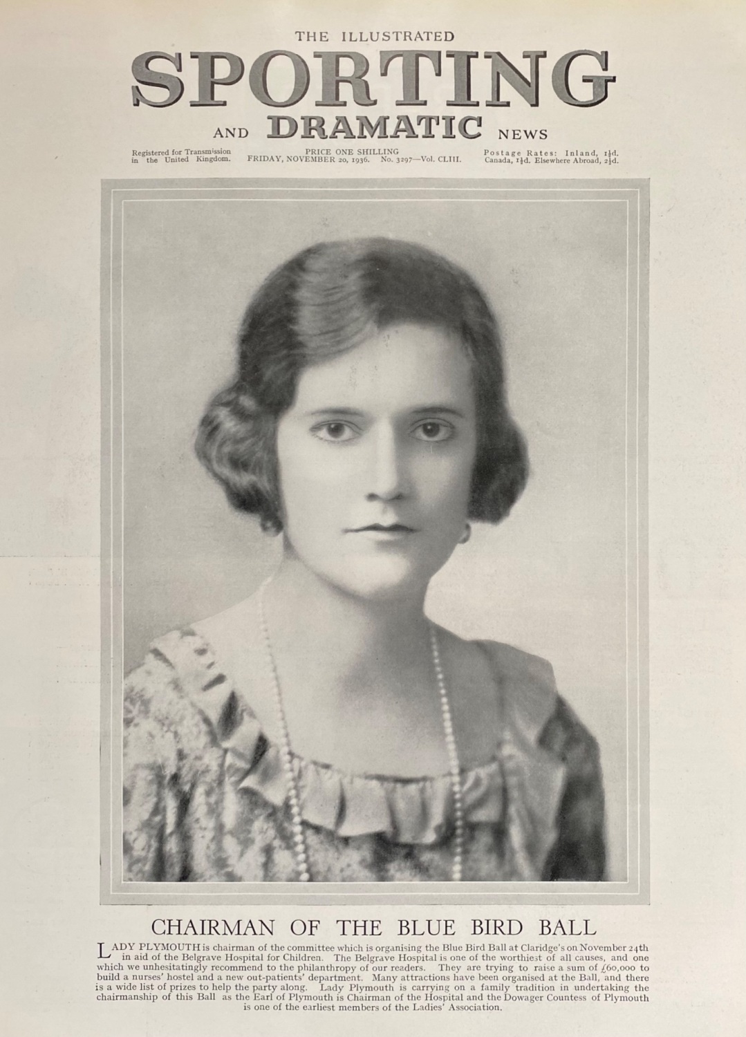 The Illustrated Sporting and Dramatic News, November 20, 1936
