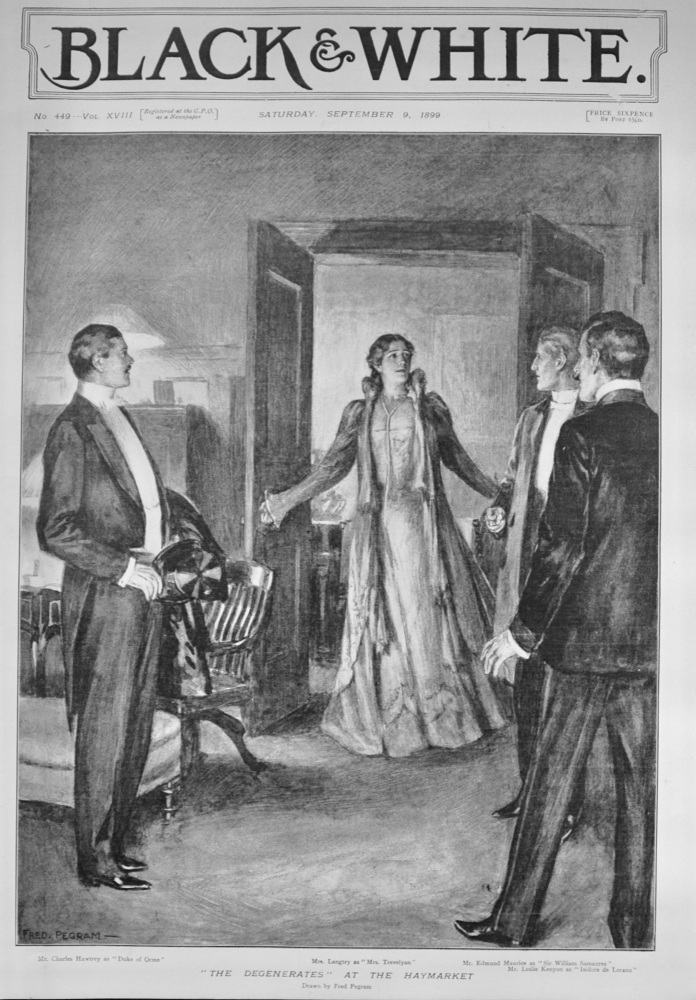 "The Degenerates" at the Haymarket - 1899