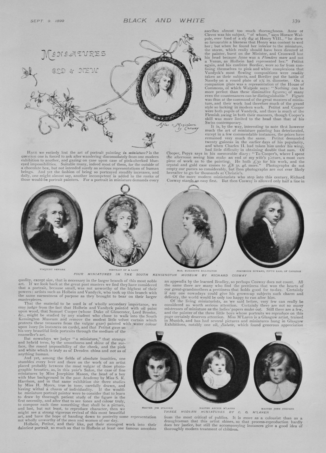Miniatures Old and New - 1899