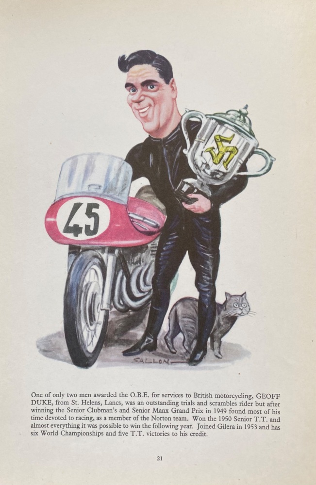 Geoff Duke.  1957.