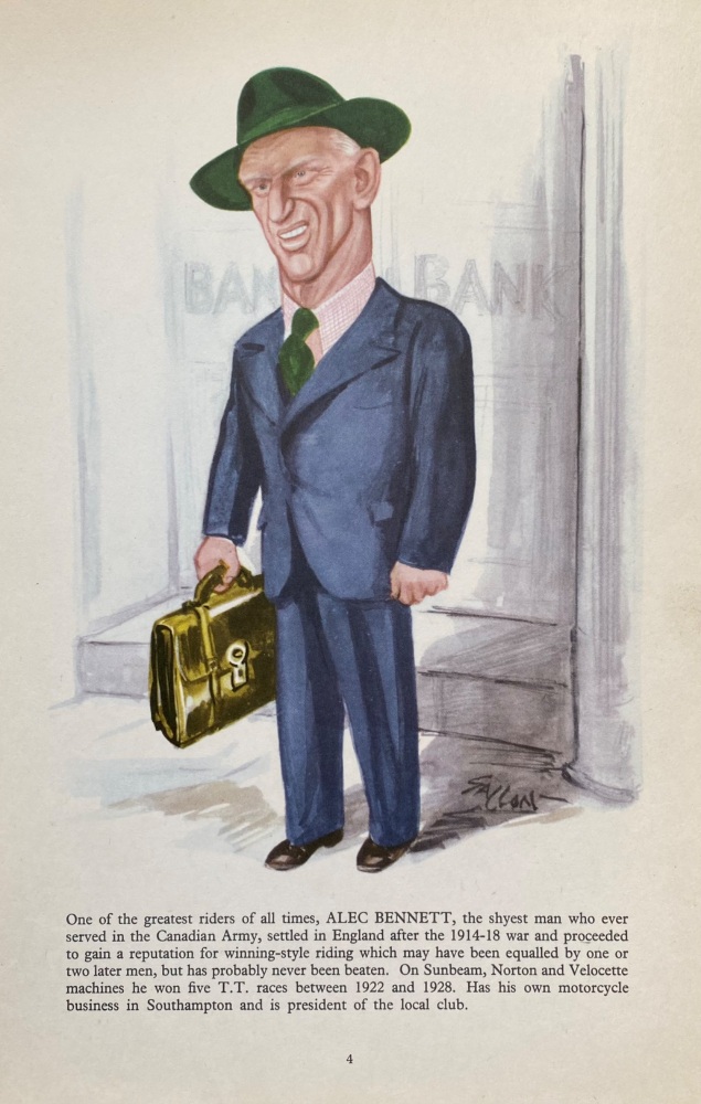 Alec Bennett.  1957.