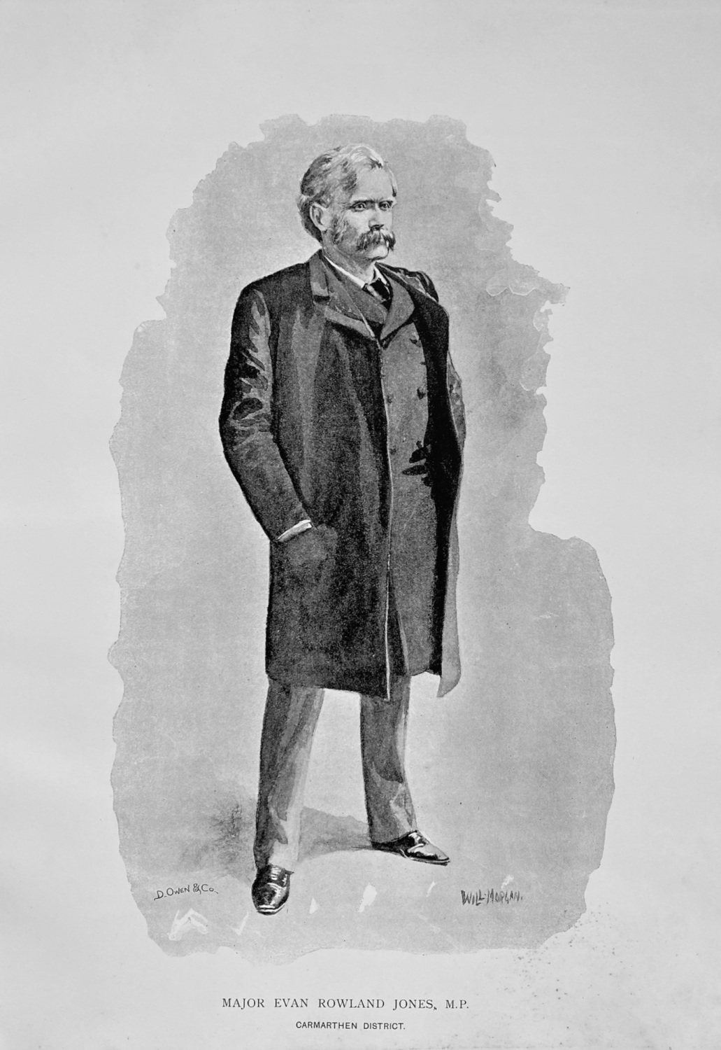 Major Evan  Rowland Jones, M.P.  Carmarthen  District.  1894.